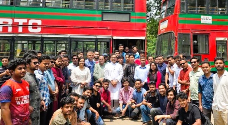 জাবিতে ছাত্রদলের উদ্যোগে বাস ট্র্যাকিং সিস্টেম চালু